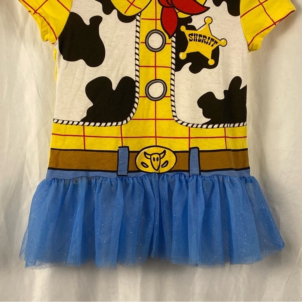 Disney Pixar Toy Story 6/6X Girl Yellow and Blue Sheriff Dress Costume - Picture 3 of 16